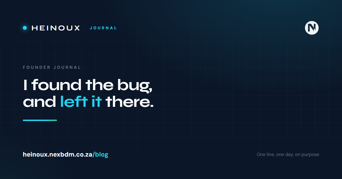 The bug I left in a safety file overnight