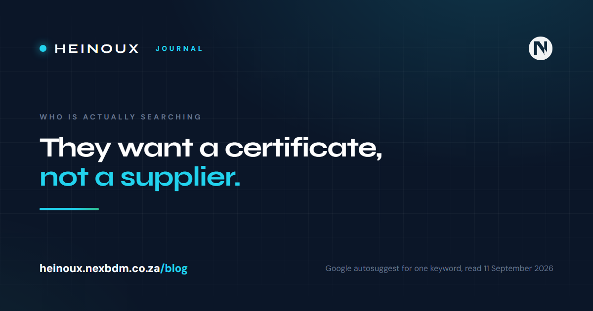 The people searching for AI in marketing want a certificate, not a supplier