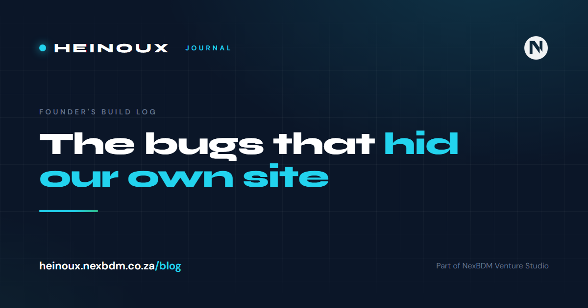 Build log: fixing the SEO bugs that hid our own site