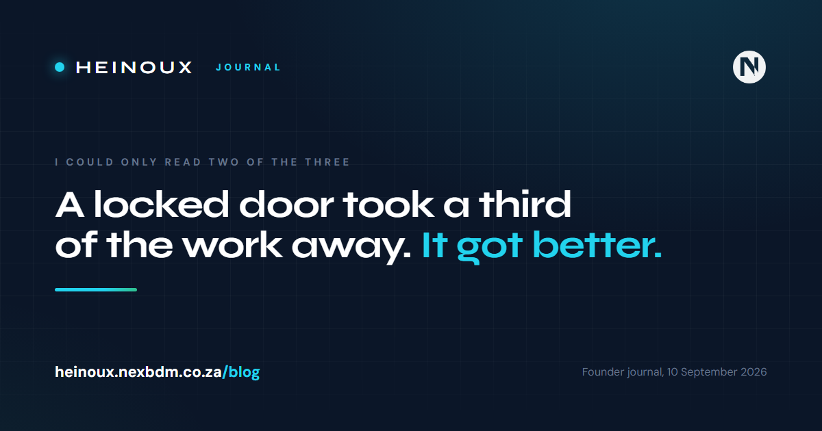 I could only read two of the three, and the post got better